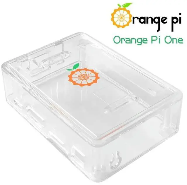 Main image of Orange Pi ABS transparent protective case compatible with Pi One and Orange Pi One Plus, lightweight design without black shell