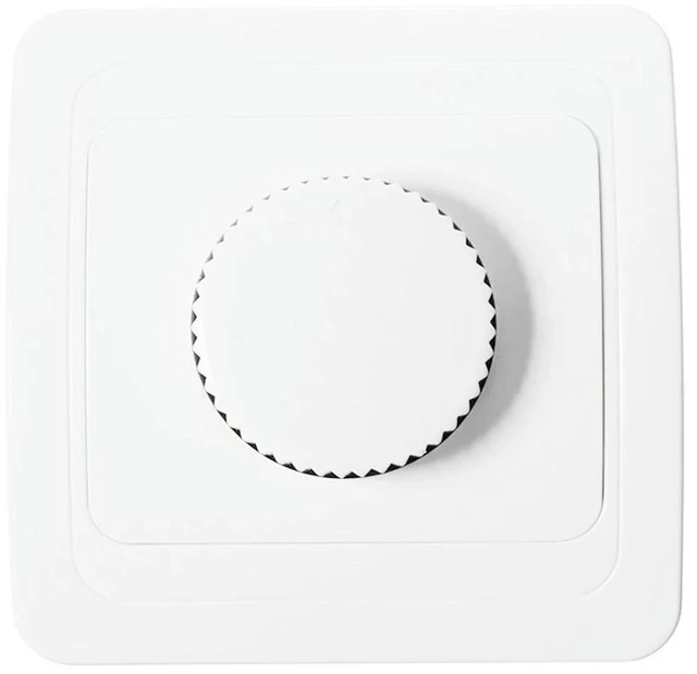 Alt view image 3 of 3 - Dimmer Switch Dimmer Switch Parts AC 200V-250V Drehdimmer Schalter For Flush-Mounted LED Dimmer White