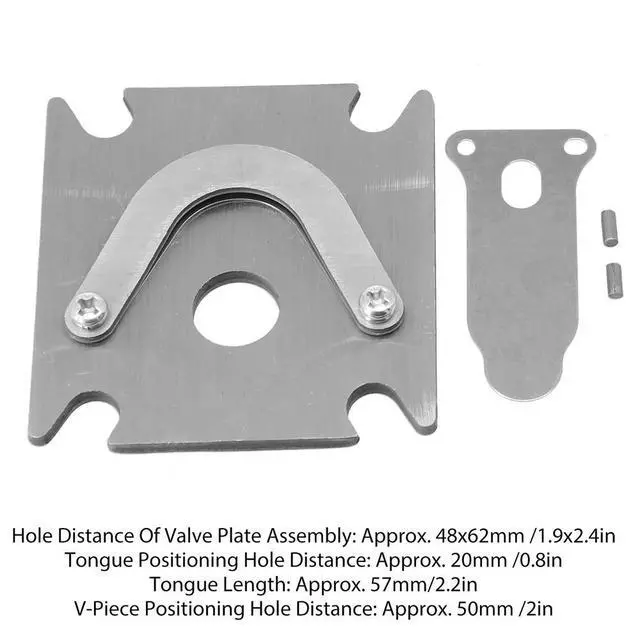 Alt view image 3 of 3 - Parts Valve Plate Hardware Replacement Accessories Air Compressor Air Pump Valve Plate 1/2.5/3/4P 57mm / 2.2in