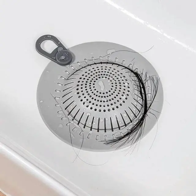 Alt view image 3 of 3 - 3 PCS Silicone Shower Drain Strainers with Dual Filtration System and Anti Slip Design for Effective Hair and Debris Collection