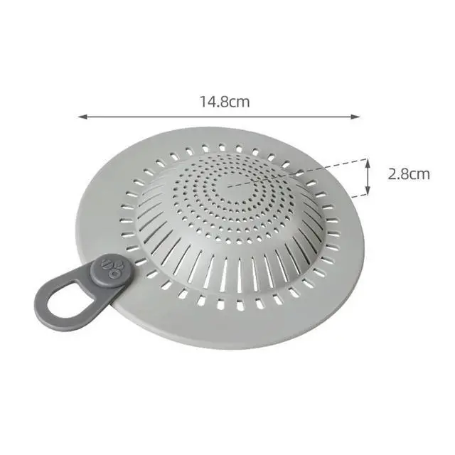 Alt view image 2 of 3 - 3 PCS Silicone Shower Drain Strainers with Dual Filtration System and Anti Slip Design for Effective Hair and Debris Collection