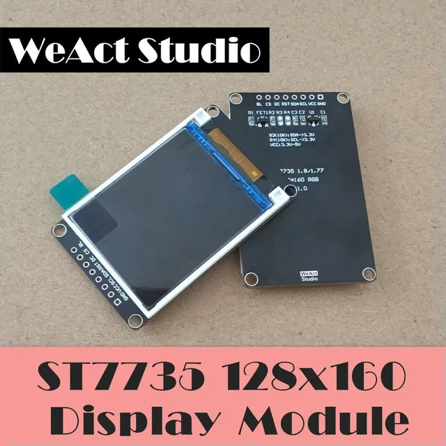 Main image of CCZYF-WeAct 1.8-inch TFT display IPS color screen ST7735 LCD display screen 5V 3.3V