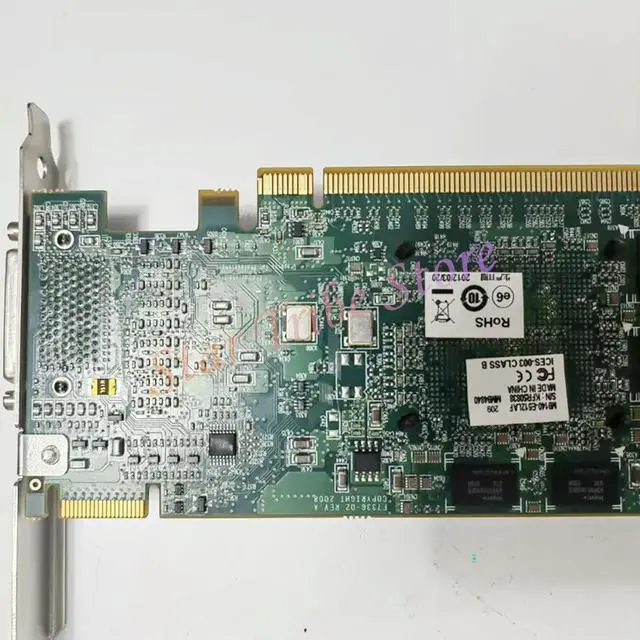 Alt view image 3 of 3 - M9140-E512LAF Four Screen Graphics Card PCI-E Interface Supports 4 VGA Outputs