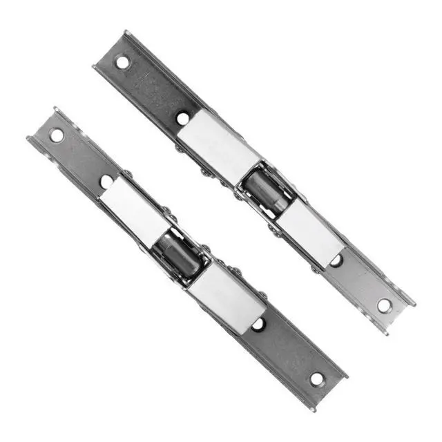Alt view image 3 of 3 - Hinges Folding Hinges Door Cabinet Furniture Hinges Brackets Home Screws Self-Locking Silver Spring Folding Hinge