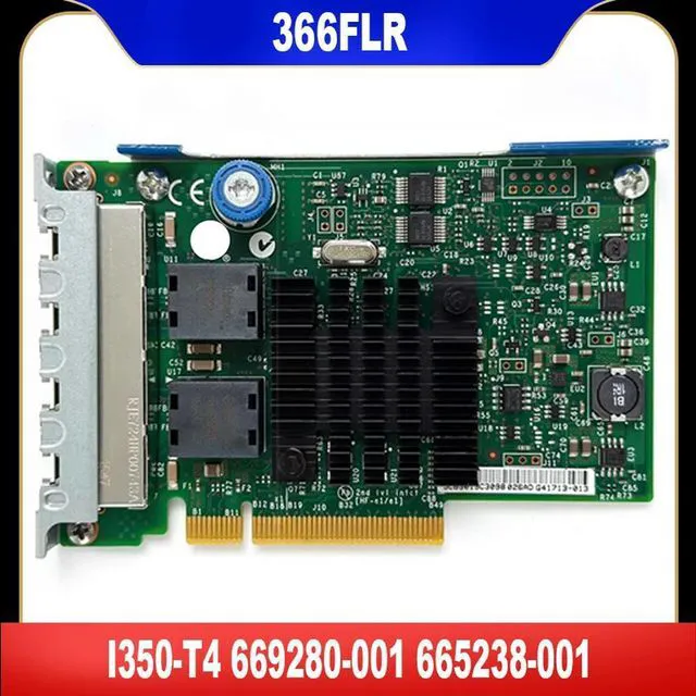 Main image of For 366FLR 669280-001 665238-001 I350-T4 Card Tseted
