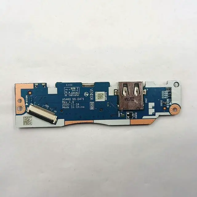 Alt view image 2 of 3 - 5C50S25168 NS-D471 For 3-14ITL6 82H7 S14 G2 ITL 82MU USB SD Card Reader Power Button Board Tested