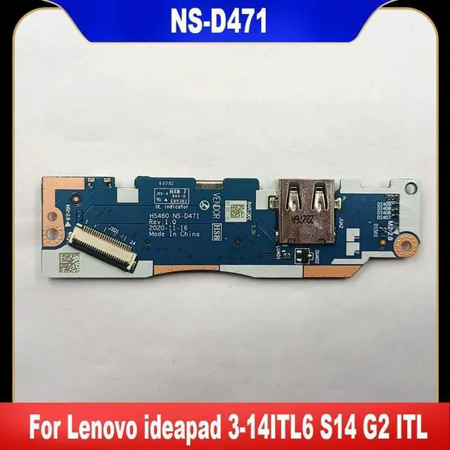Main image of 5C50S25168 NS-D471 For 3-14ITL6 82H7 S14 G2 ITL 82MU USB SD Card Reader Power Button Board Tested