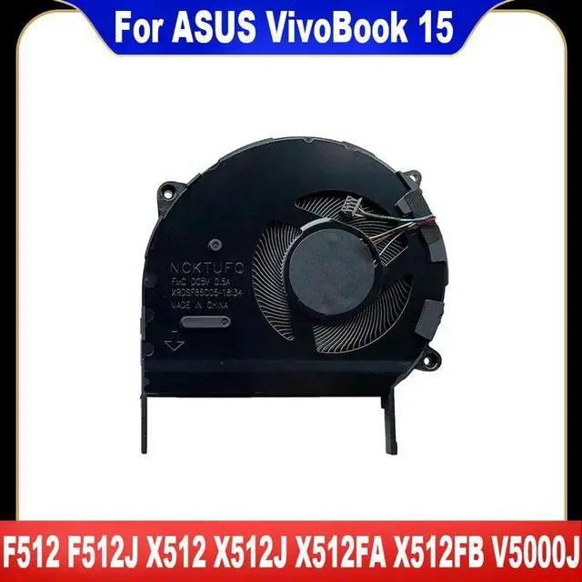 Main image of For VivoBook 15 F512 F512J F512A V5000J V5000D V5000F X512 X512J X512JP X512A X512FA X512UA X512FL X512FB Cooling Fan