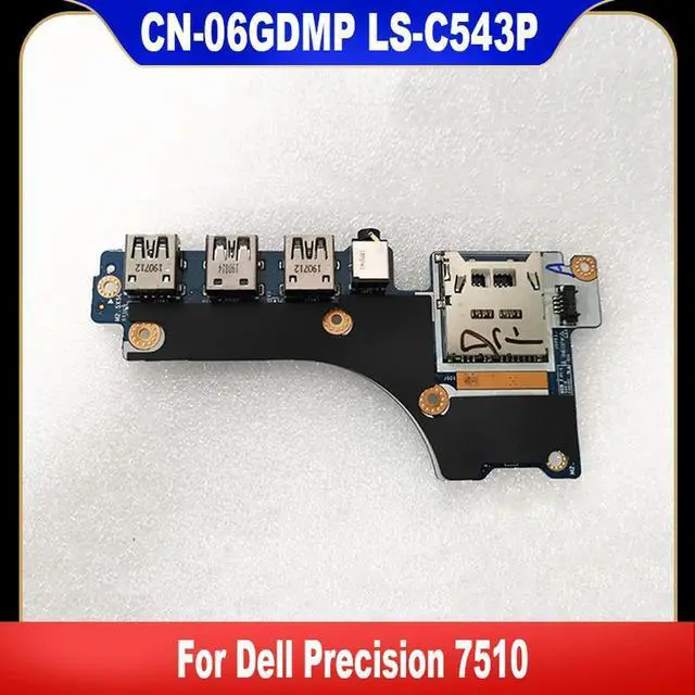 Main image of LS-C543P 06GDMP For Precision 7510 USB Audio SD Card Reader Board 6GDMP CN-06GDMP 100% Tested