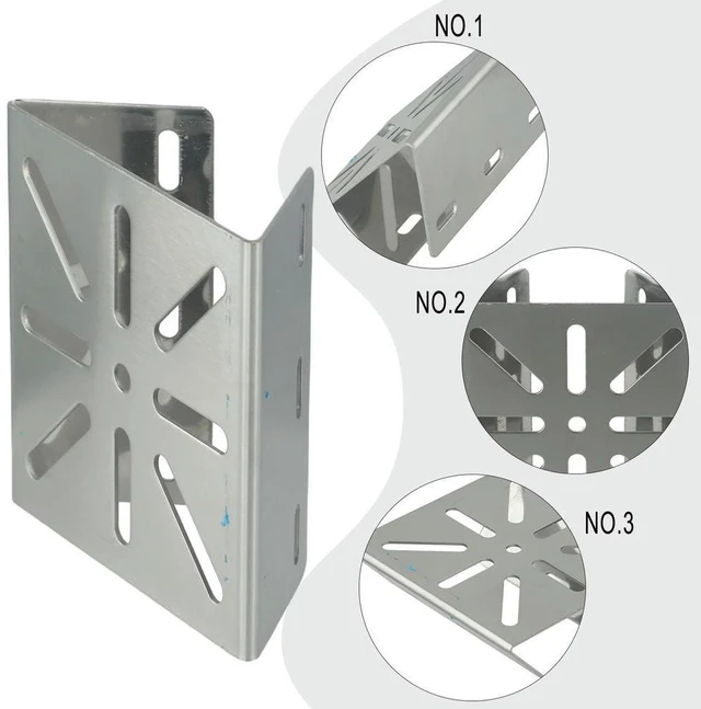 Alt view image 3 of 6 - Bracket Clamp Thickened Applicable Environment Electroplating High Compatibility Indoor Outdoor Applicable Environment