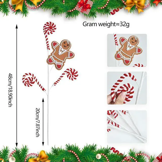 Main image of Christmas Party Decor Christmas Candy Picks Christmas Holiday Celebration Delightful Party Accents For Christmas Trees