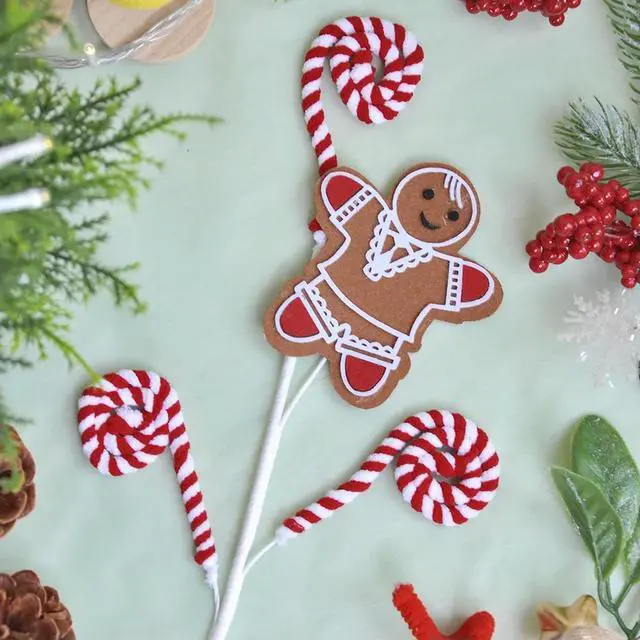 Alt view image 2 of 6 - Christmas Party Decor Christmas Candy Picks Christmas Holiday Celebration Delightful Party Accents For Christmas Trees