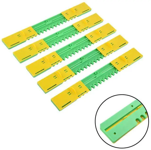 Alt view image 3 of 3 - Plastic Beehive Door Box Entrance Discs 5pcs Set Designed for Nest Gate Use to Control Bee Traffic and Prevent Escape