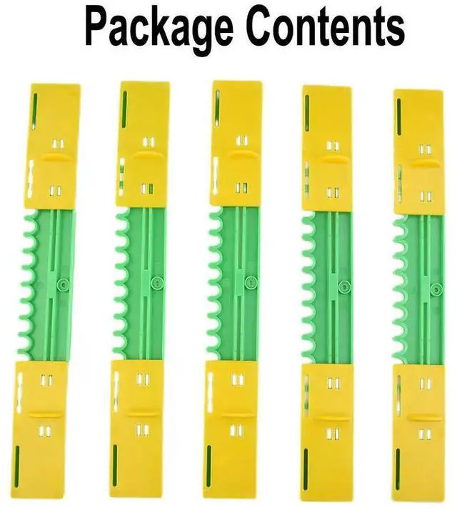 Alt view image 2 of 3 - Plastic Beehive Door Box Entrance Discs 5pcs Set Designed for Nest Gate Use to Control Bee Traffic and Prevent Escape