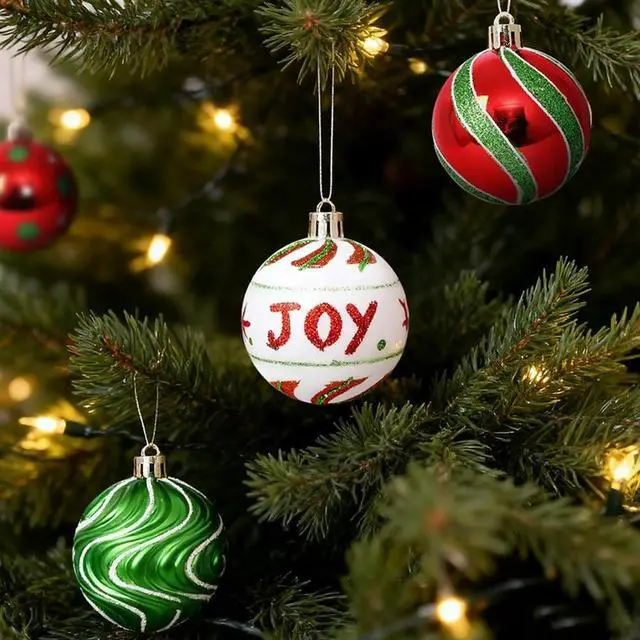 Alt view image 2 of 3 - For Christmas Tree Festive Ball Set Christmas Ornaments Christmas Decoration 24*24*6cm Complete Decorating Set