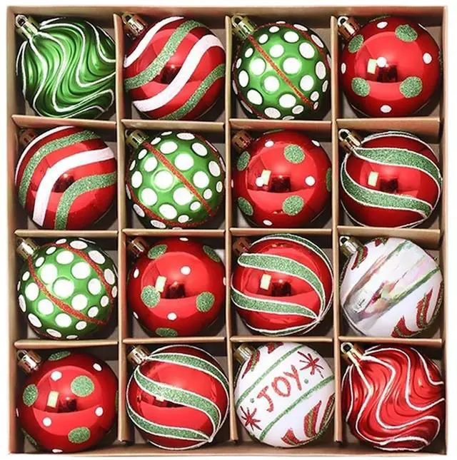 Main image of For Christmas Tree Festive Ball Set Christmas Ornaments Christmas Decoration 24*24*6cm Complete Decorating Set