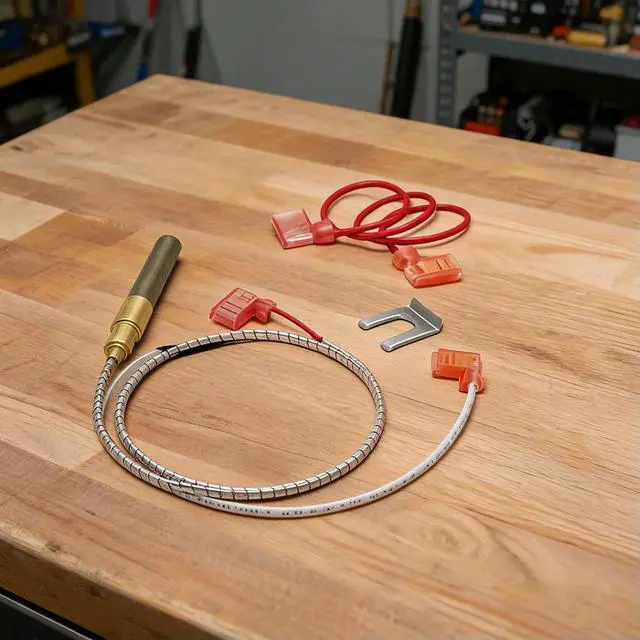 Alt view image 2 of 3 - OEM Replacement Thermopile Assembly 21 inch for Reliance Water Heater Works with A.O. and State Water Heater Units