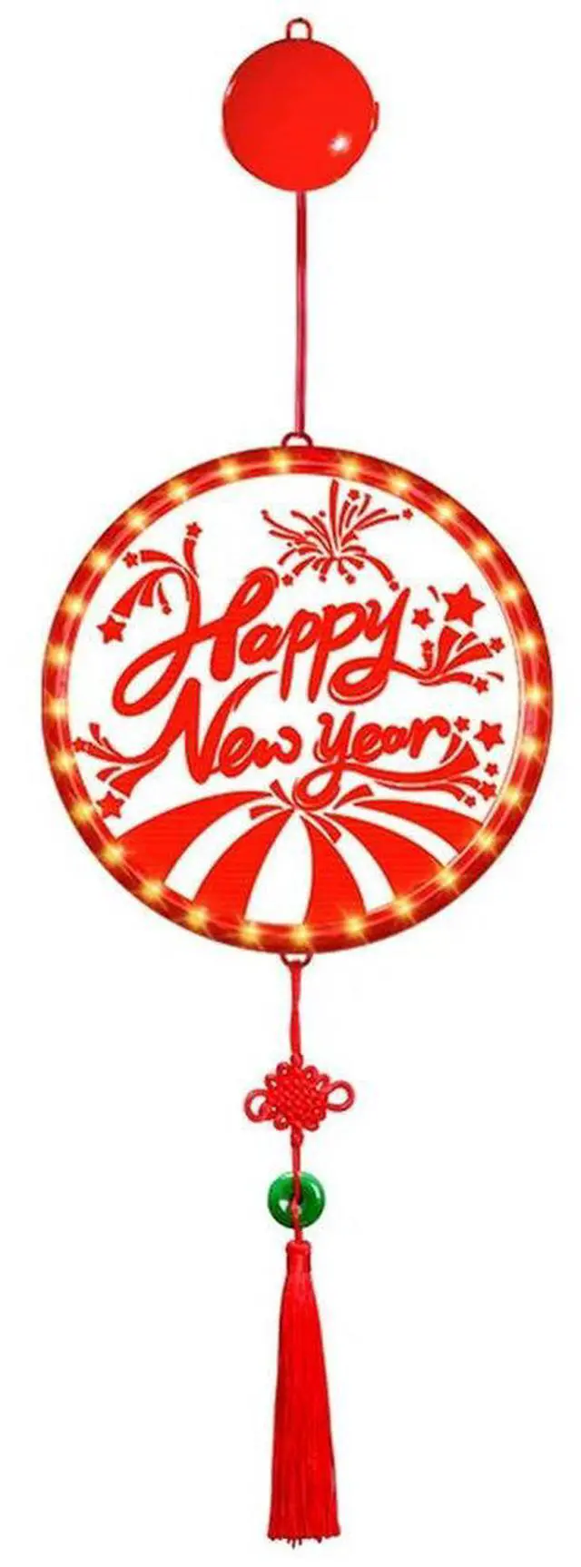 Main image of Versatile Mounting Powered Lights Led Lights Powered Decor Happy Year Sign Acrylic Material