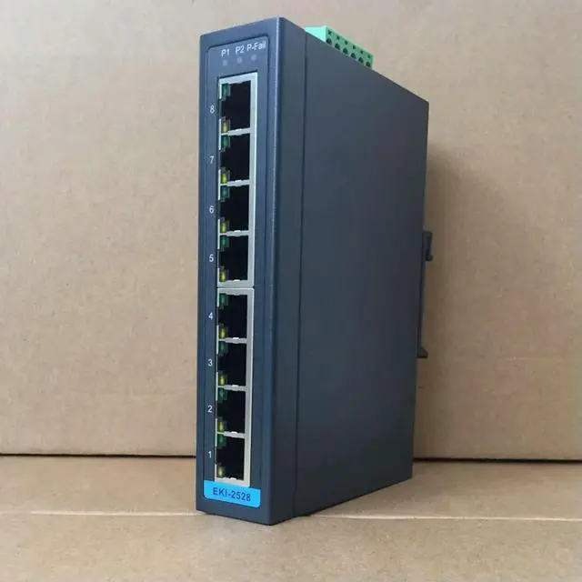 Alt view image 2 of 3 - EKI-2528 EKI-2528-BE 8-Port Industrial Ethernet Switch