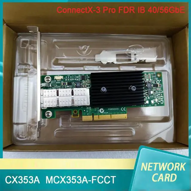 Alt view image 2 of 3 - Network Card NIC ConnectX-3 Pro FDR IB 40/56GbE Single Port CX353A MCX353A-FCCT
