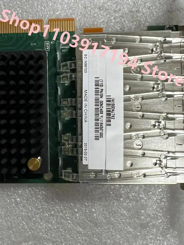 Alt view image 2 of 2 - EN15 EN16 00ND468 00ND464 2CE3 4-port 10 Gigabit optical Network card