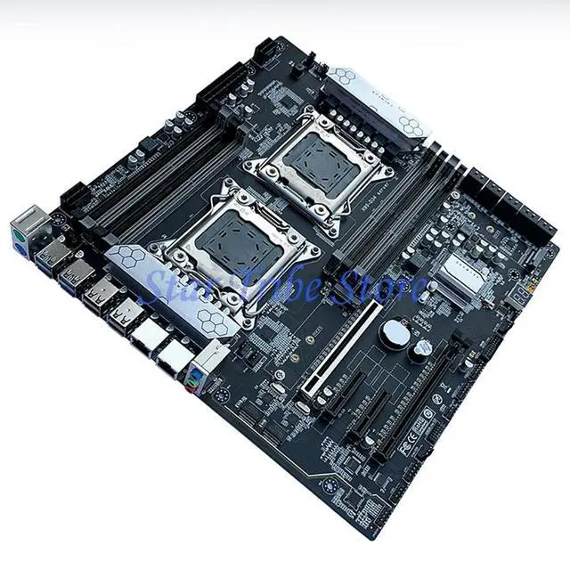 Alt view image 3 of 6 - X99 X99-D34 2-Way E-ATX LGA 2011-3 256G DDR3*3 DDR4*4 Motherboard