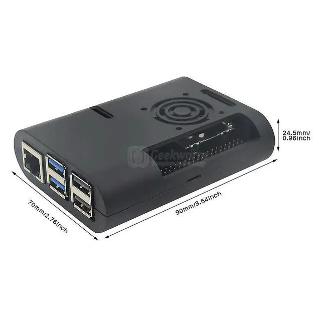 Alt view image 3 of 6 - Raspberry Pi 5 Case | ABS Shell for Pi5 4GB/8GB