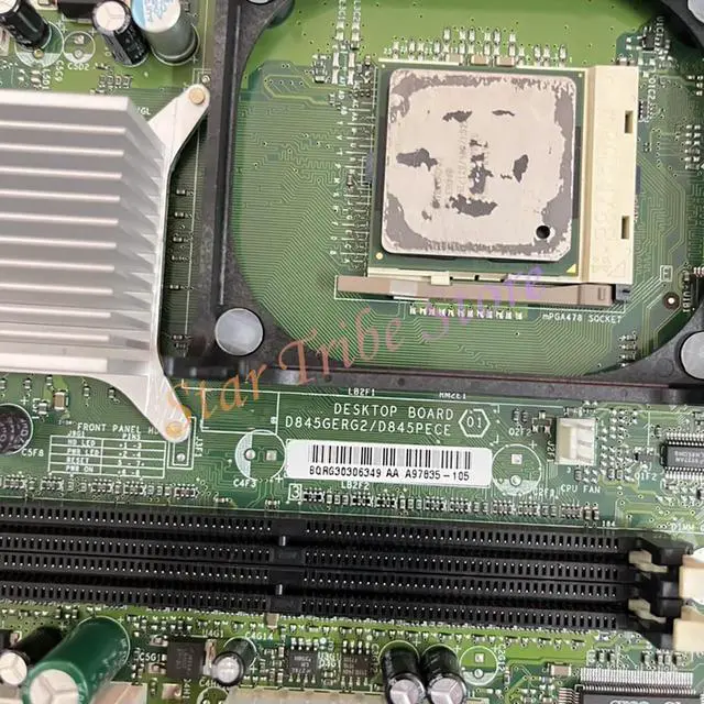 Alt view image 3 of 3 - 478 Pin Industrial Control Motherboard For Industrial Equipment D845GERG2/D845PECE