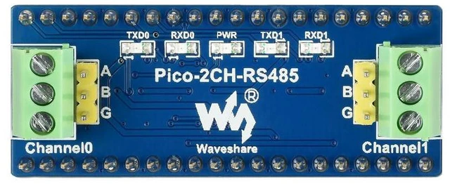 Alt view image 3 of 3 - 2-Channel RS485 Module for Raspberry Pi Pico, SP3485 , UART To RS485, Standard Pi Pico header, supports Pico series