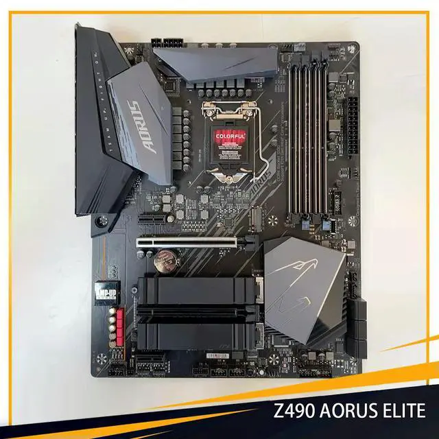 Alt view image 3 of 3 - Z490 LGA 1200 DDR4 PCI-E 4.0 128GB ATX Z490 ELITE Desktop Motherboard