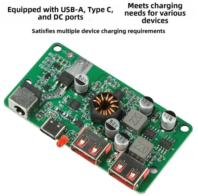 Alt view image 2 of 3 - For Remote Exploration Black 100W Solar Controller High Efficiency Conversion Wide Voltage Input Multi-port Design
