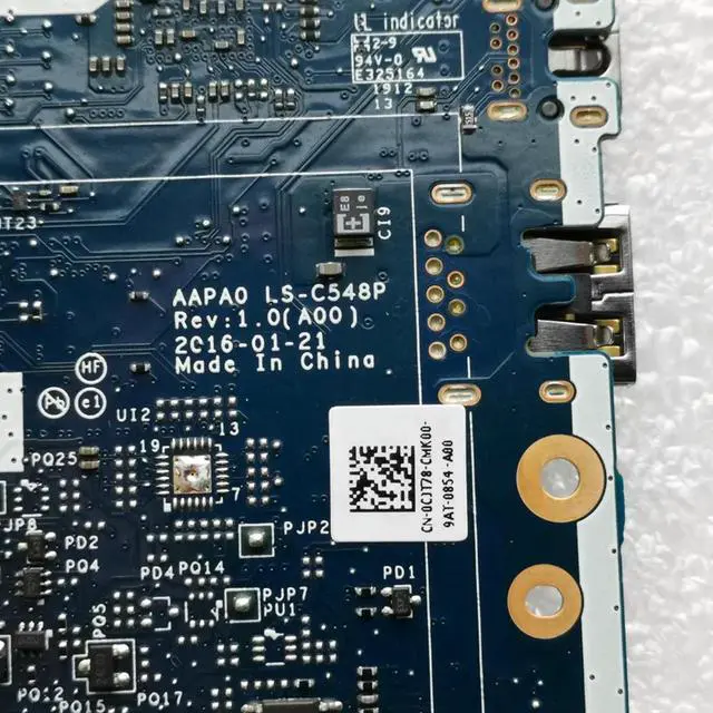 Alt view image 3 of 3 - LS-C548P 0CJT78 For Precision 7510 Laptop USB Audio SD Card Reader Board CJT78 CN-0CJT78 Tested