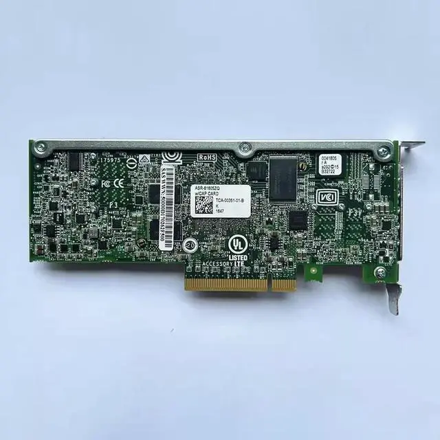 Alt view image 3 of 3 - ASR-81605ZQ 12G HBA Raid Card Controller Array Card Tested