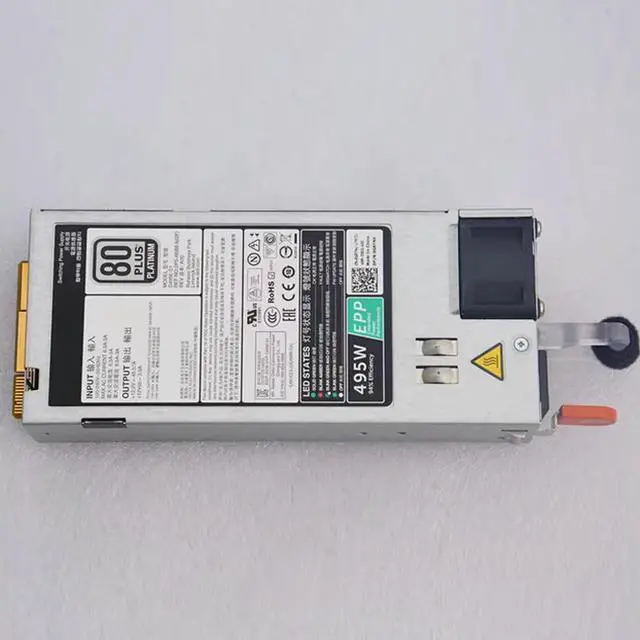 Alt view image 2 of 3 - 495W For R530 R630 R730 R730XD R740 T430 T630 Server Power Supply D495E-S0 D495E-S1 F495E-S0 02FR04 0N24MJ 09338D