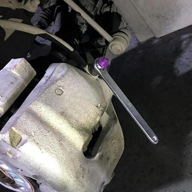 Alt view image 2 of 3 - Brake Bleeder Wrench 11mm Steel Single Hex Automotive Tool for Accurate and Stable Brake Fluid Bleeding on Brake Bleeder Valves