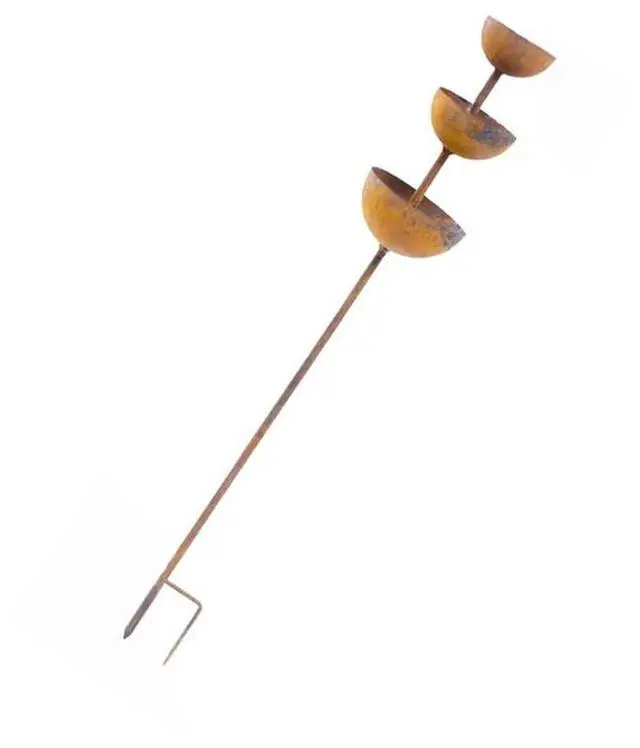 Alt view image 3 of 3 - l Bird Feeder Rainwater Collector Artistic Garden Charm Weather-resistant l Vintage Patina Finish Three-tier Design