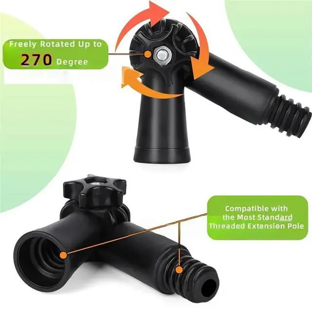 Main image of Adjustable Telescopic Pole 1 2m with 180 Degree Swivel Joint Suitable for Paint Roller Extension and Cleaning Applications