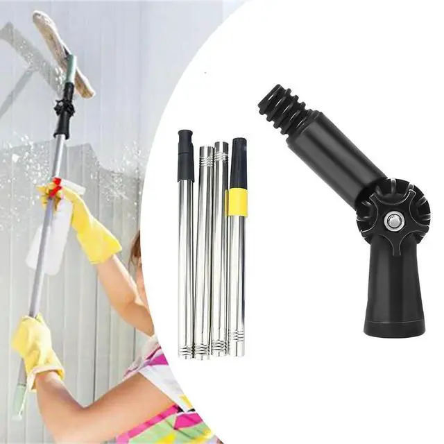 Alt view image 3 of 3 - Adjustable Telescopic Pole 1 2m with 180 Degree Swivel Joint Suitable for Paint Roller Extension and Cleaning Applications
