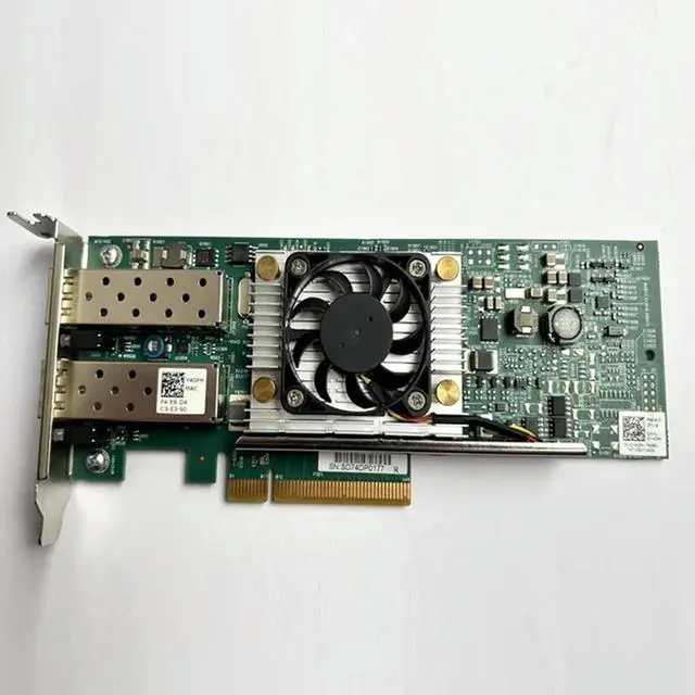 Alt view image 2 of 3 - For BCM57810S 10Gb 10GbE Gigabit Dual Port SFP+ Fiber Network Card 0N20KJ CN-0N20KJ N20KJ 0Y40PH CN-0Y40PH Y40PH
