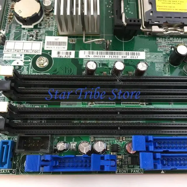 Alt view image 3 of 3 - Mainboard PowerEdge 830 PE830 D9240 HJ159 0HJ159 Without Iron Plate Motherboard