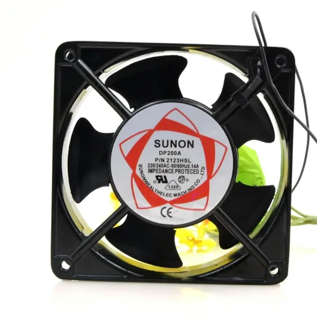 Main image of DP200A P/N 2123HSL 220V 0.14A 12CM 12038 Cooling Fan