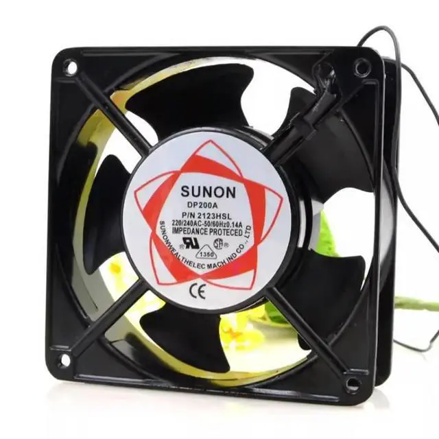 Alt view image 2 of 3 - DP200A P/N 2123HSL 220V 0.14A 12CM 12038 Cooling Fan
