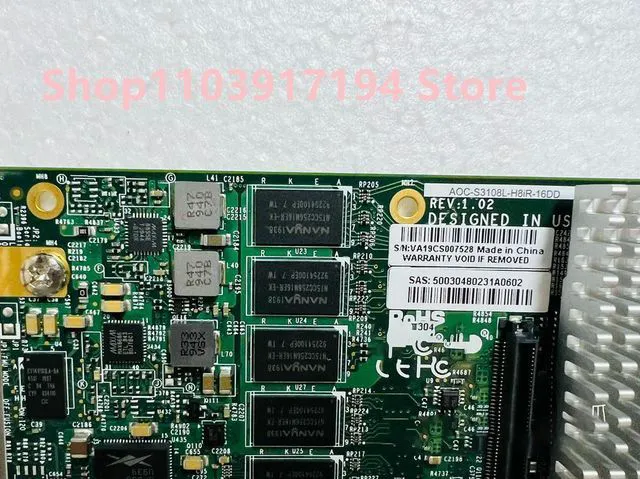 Alt view image 2 of 2 - AOC-S3108L-H8IR-16DD SAS Internal RAID Adapter