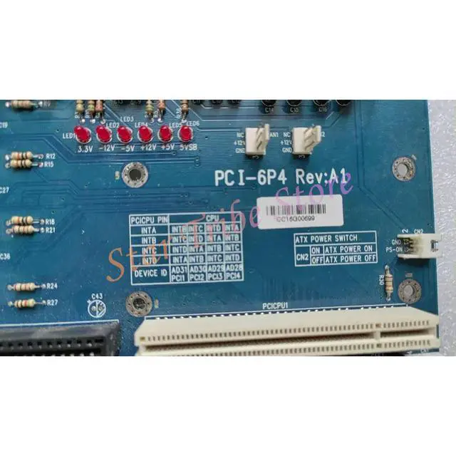 Alt view image 2 of 6 - PCI-6P4 Rev: A1 Industrial Computer Motherboard
