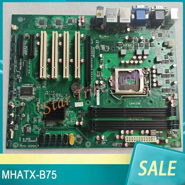 Main image of MHATX-B75 Computer Industrial Control Motherboard LGA1155 DDR3 PCI Slot
