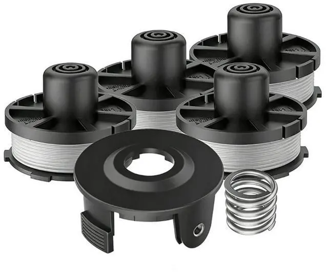 Main image of Tap and Go compatible replacement thread spool set with 4 spools one cover and spring for Makita195858 1 196146 9