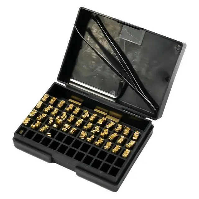 Alt view image 2 of 3 - 120pcs Coding Machine Word Grain 2*3*15cm Hot Stamp Copper Letters Thermal Ribbon Printing Font Electric Ribbon Coding