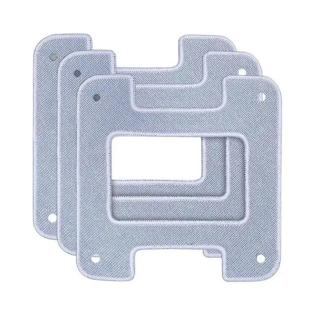 Alt view image 2 of 3 - Auto Window Cleaner Pad Microfiber Mop Pad Dense Microfiber Composite Strong Water Absorption Reinforced Stitched Edge