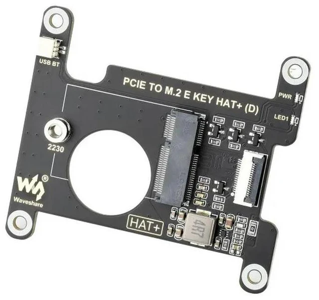 Alt view image 3 of 3 - PCIe To M.2 E KEY HAT (D) For Raspberry Pi 5, Compatible With Various NGFF (M.2 E KEY) NIC