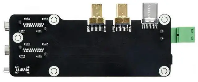 Main image of Micro HDMI to HDMI Multifunctional Adapter,Supports Dual 4K Outputs,Compatible with Raspberry Pi 5/4B,Two Power Supply Methods